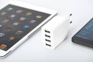 ednet Universal 4-Port USB-Ladeadapter